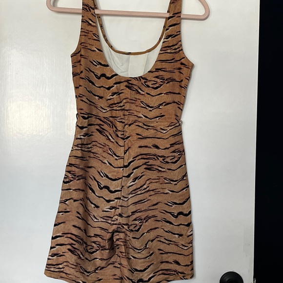 We Wore What Tiger Print Athletic Workout One Piece - Picture 2 of 4